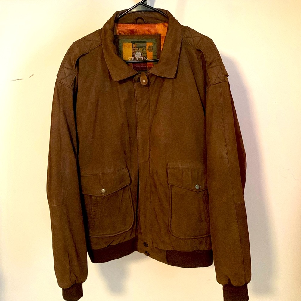 Structue Men’s Vintage Leather Jacket